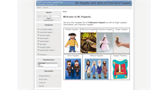 Desktop Screenshot of bcpuppets.ca